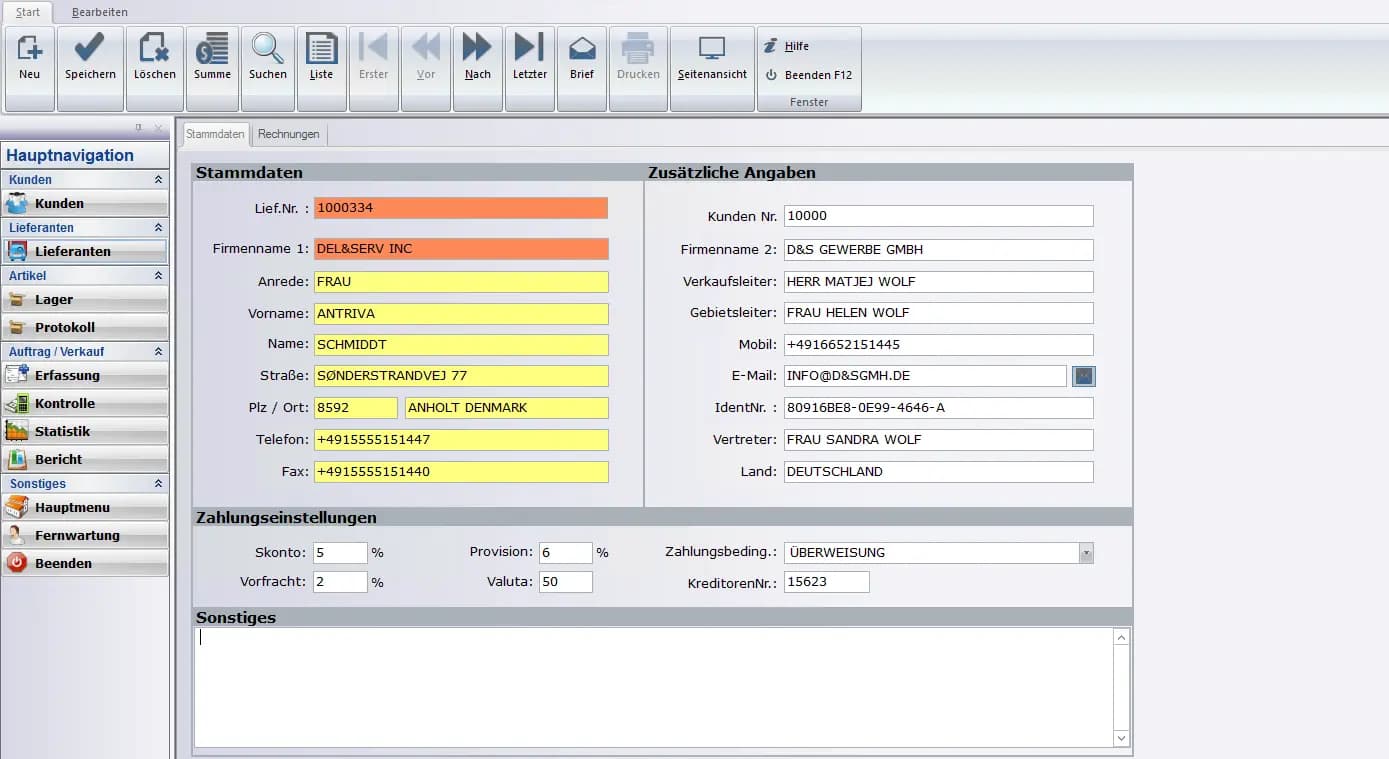Modeprofi HDMV6-Erfassung
